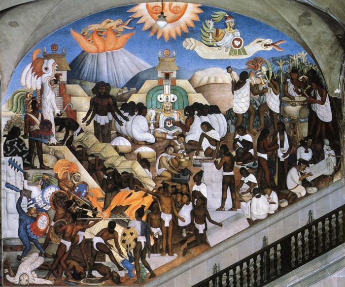 He History Of Mexico - The Ancient Indian World — Diego Rivera
