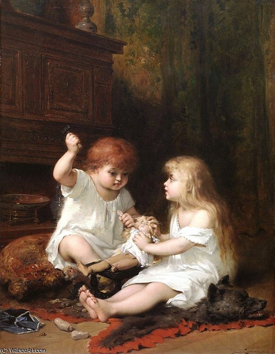 The Old Doll — Pierre Olivier Joseph Coomans