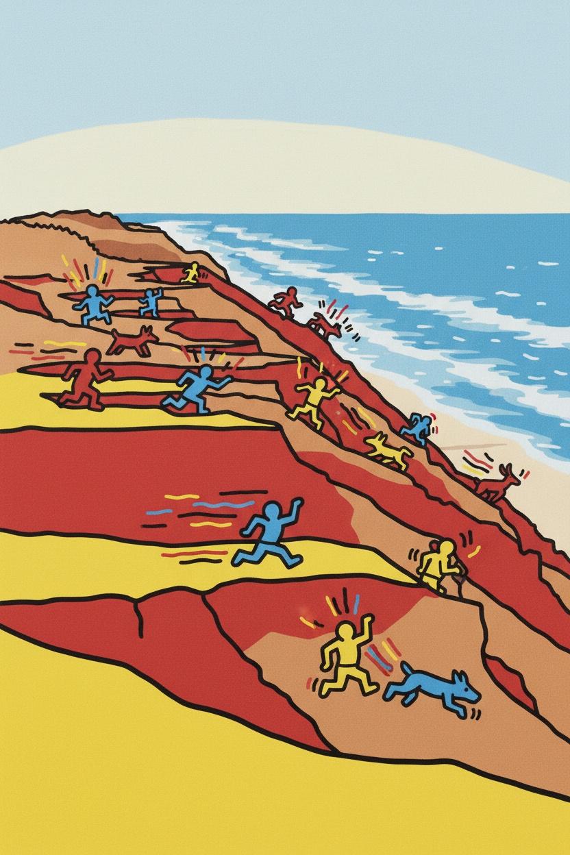 Crimson Descent, Azure Horizon — Jacques Villedieu