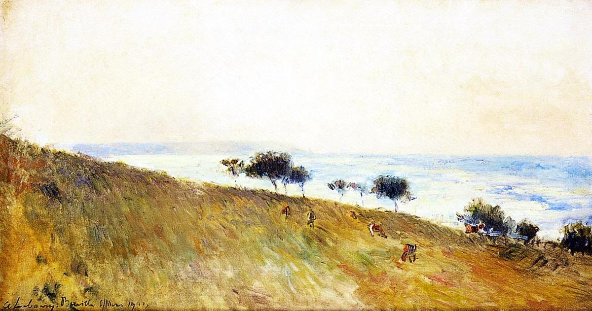 View Of Berville-sur-mer — Albert-charles Lebourg