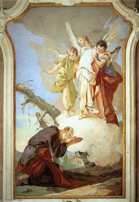 The Three Angels Appearing To Abraham — Giovanni Battista Fontana