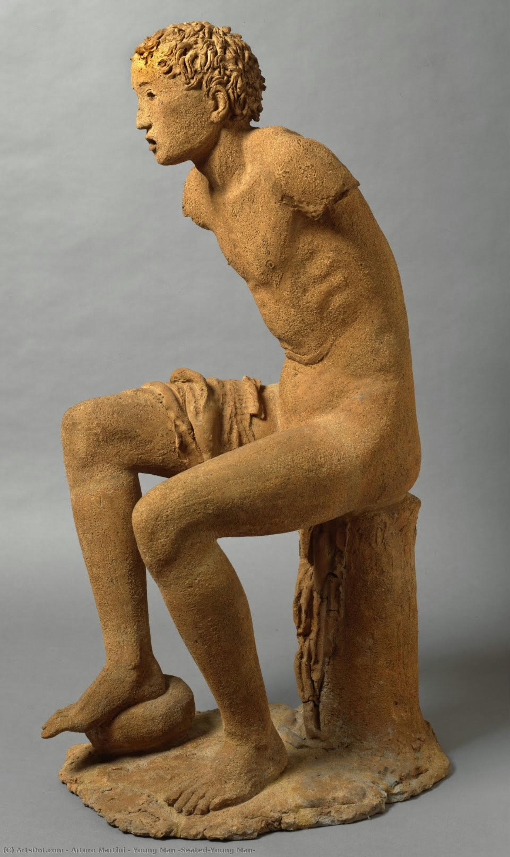 Young Man (seated-young Man) — Arturo Martini