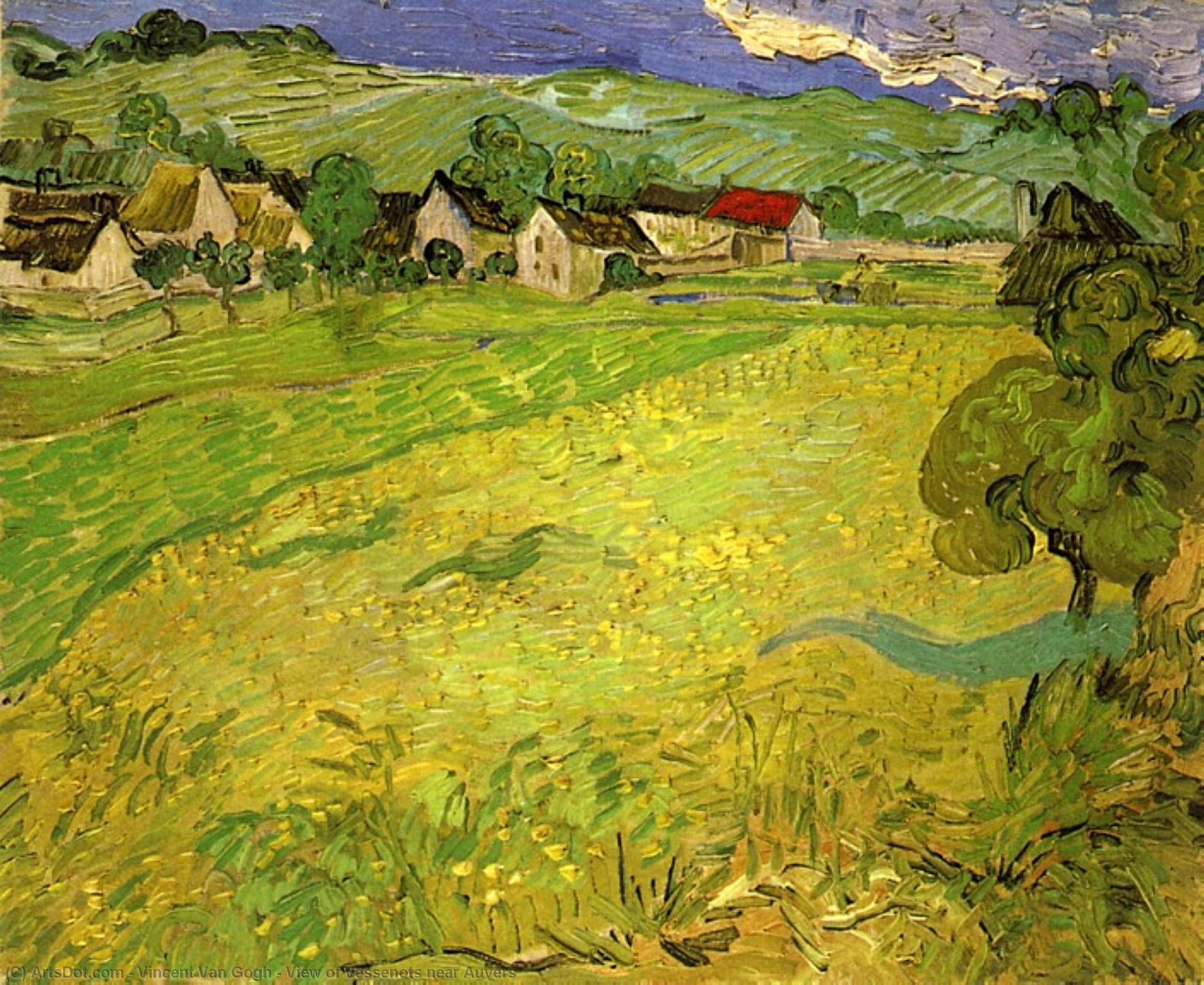 Vista De Vessenots Cerca De Auvers — Vincent Willem Van Gogh