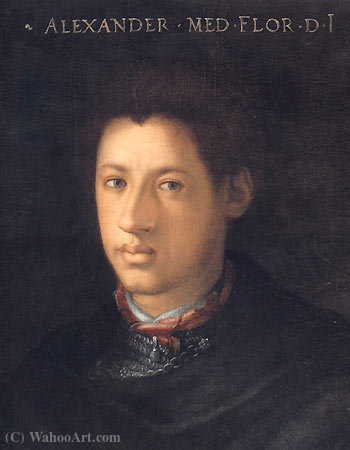 A Portrait Of Alessandro De' Medici, Duke Of Florence — Cristofano Di Papi Dell Altissimo