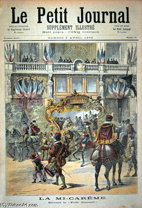 Title Page Depicting The Mid-lent Parade — Henri Meyer