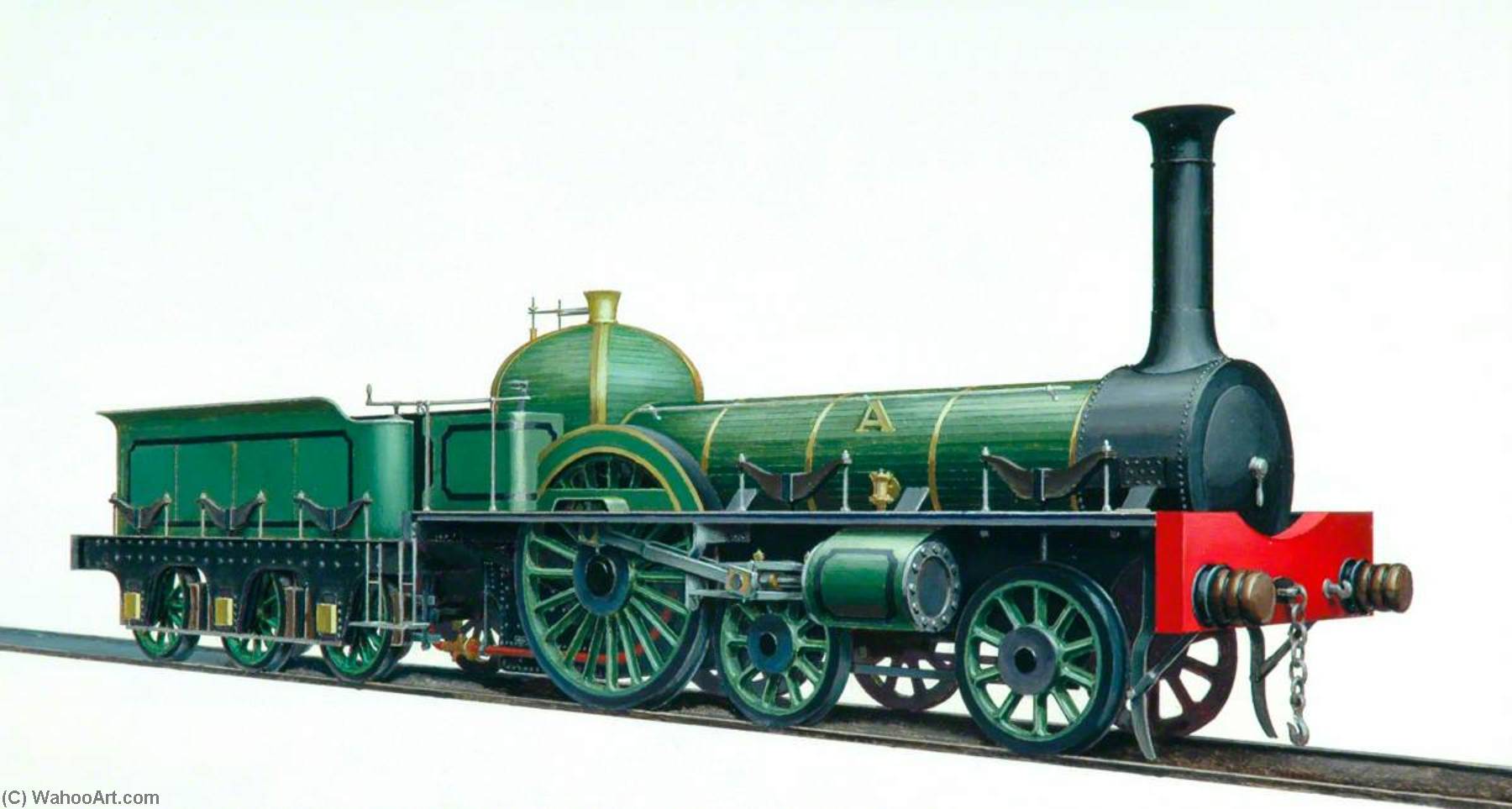 York, Newcastle And Berwick Railway Great A 4–2–0 Locomotive — Henry Maurice Whitcombe