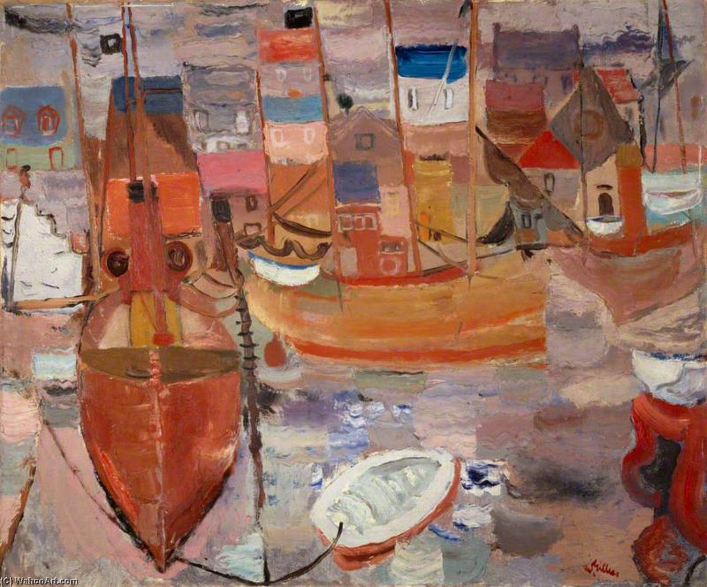 The Harbour — Sir William George Gillies