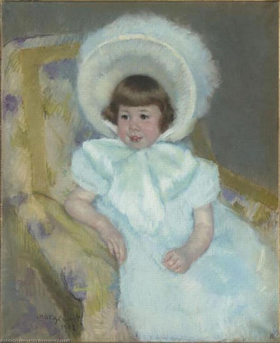 Portrait Of Louise Aurora Child Villeboeuf — Mary Stevenson Cassatt