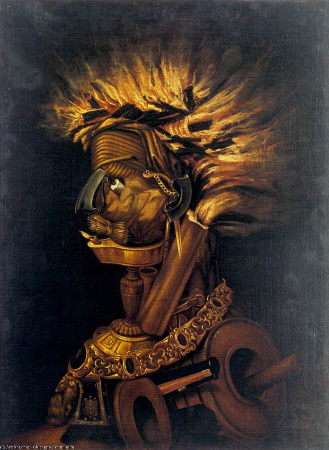 Fire — Giuseppe Arcimboldo