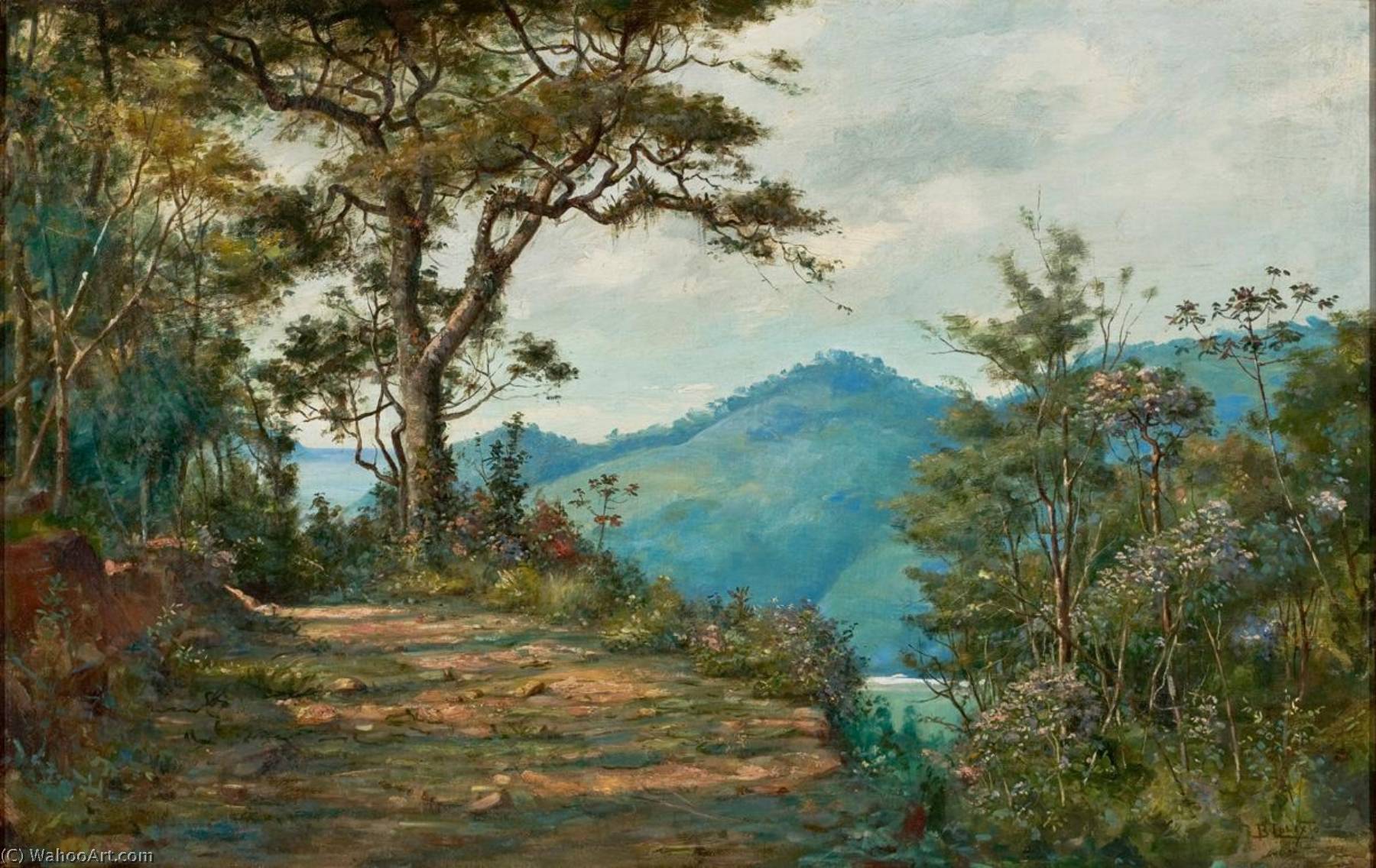 English Landscape Português Paisagem (da Série Mata ) — Benedito Calixto