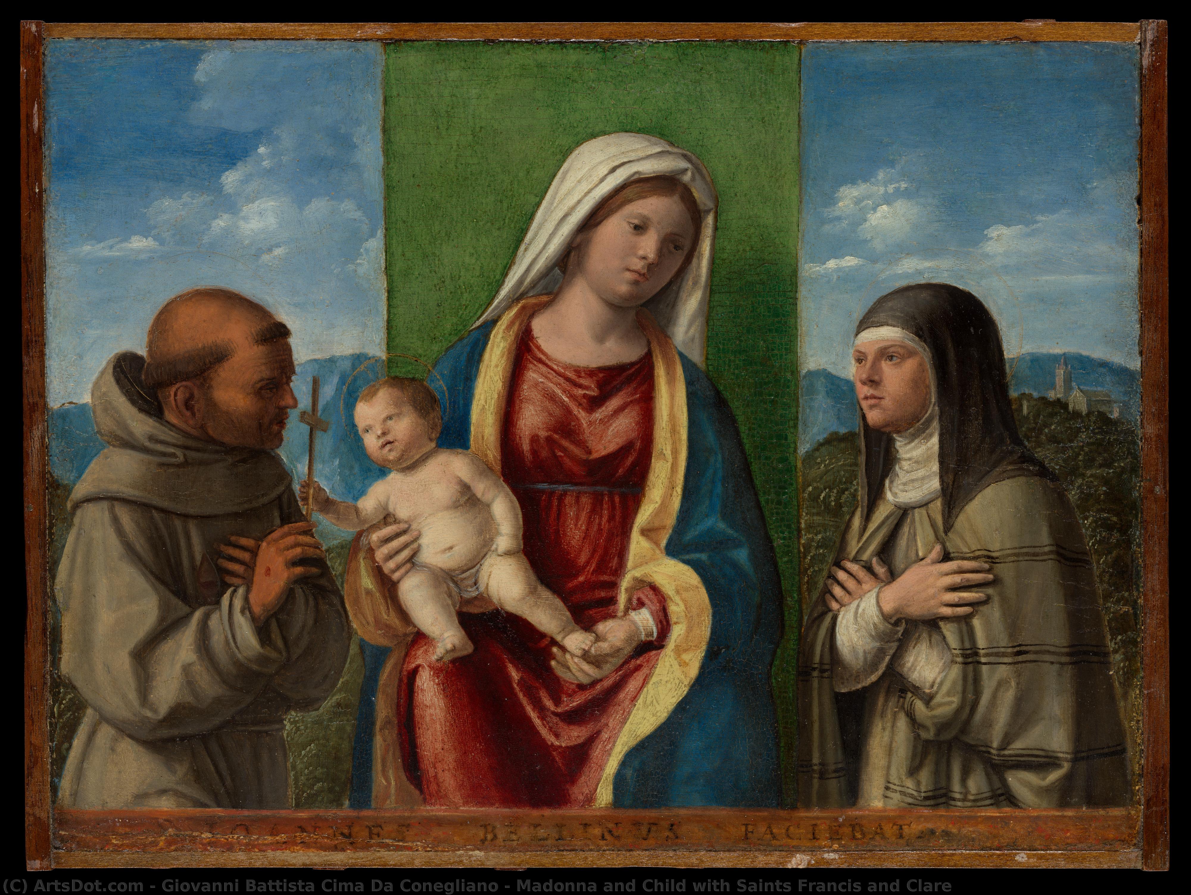 Madonna And Child With Saints Francis And Clare — Giovanni Battista Cima Da Conegliano