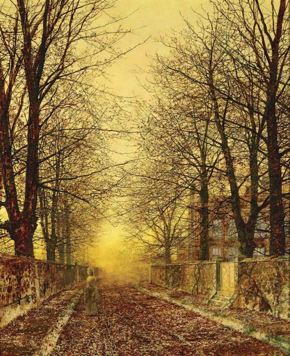 A Golden Country Road — John Atkinson Grimshaw