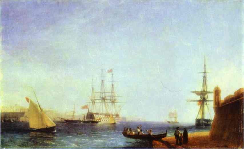 Malta Valetto Harbour — Ivan Konstantinovich Aivazovsky