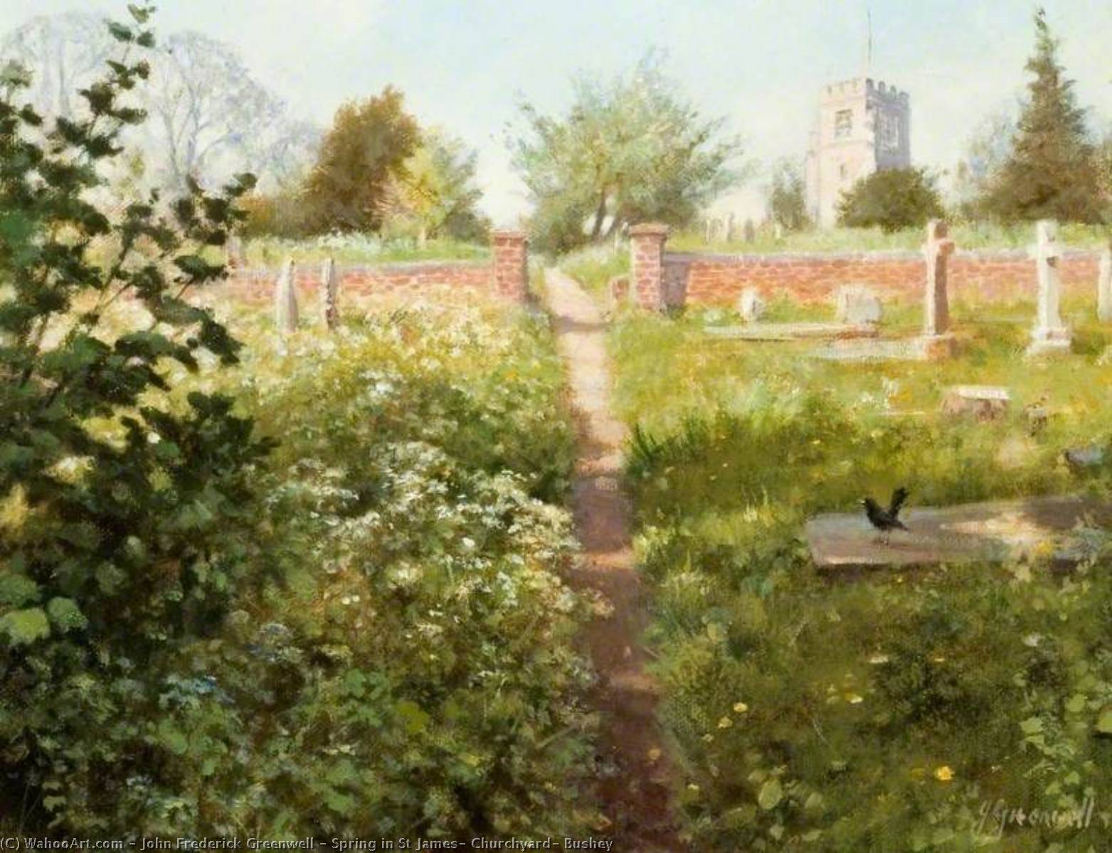Spring In St James' Churchyard, Bushey — John Frederick Greenwell