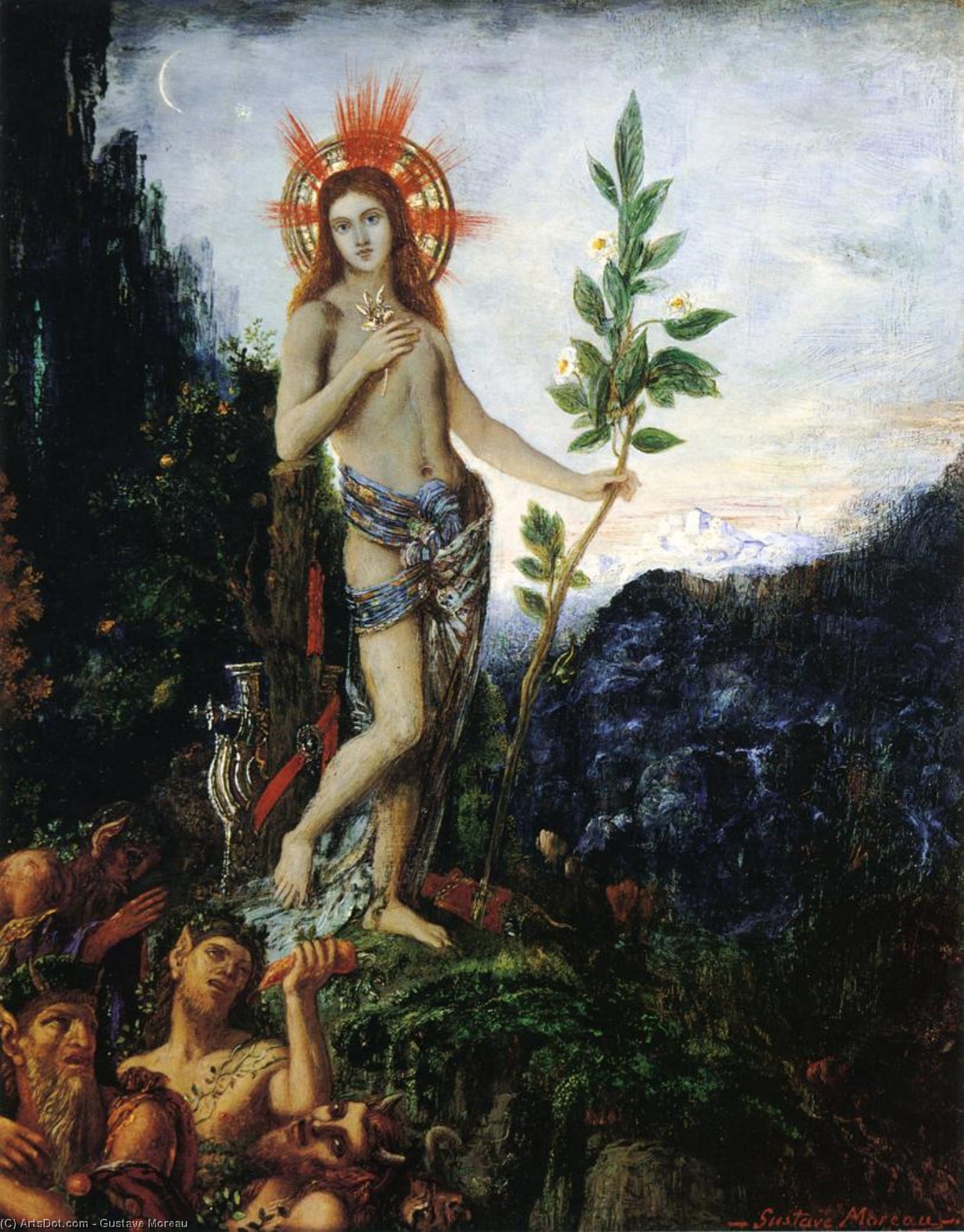 Apollo Receiving The Shepherds' Offerings — Gustave Moreau