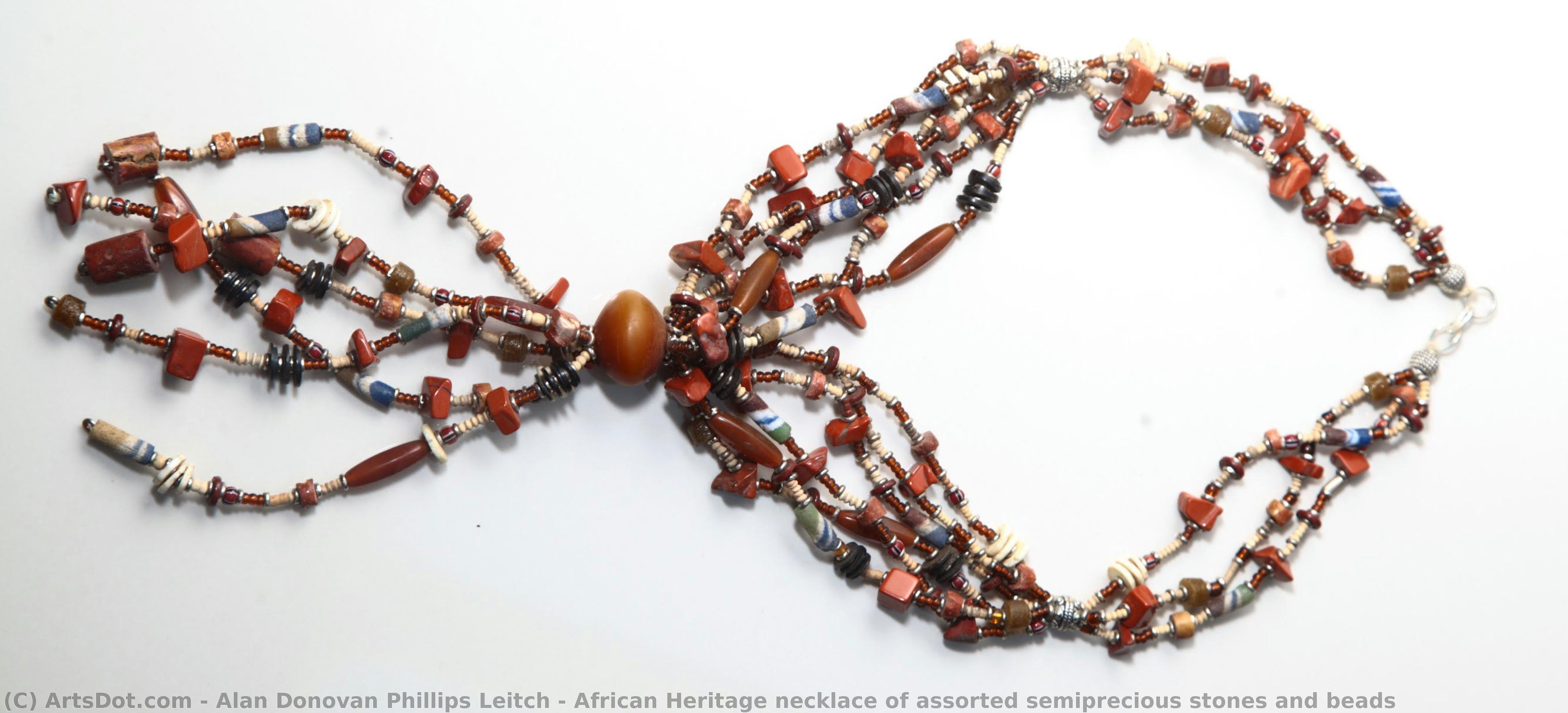 African Heritage Necklace Of Assorted Semiprecious Stones And Beads — Alan Donovan Phillips Leitch