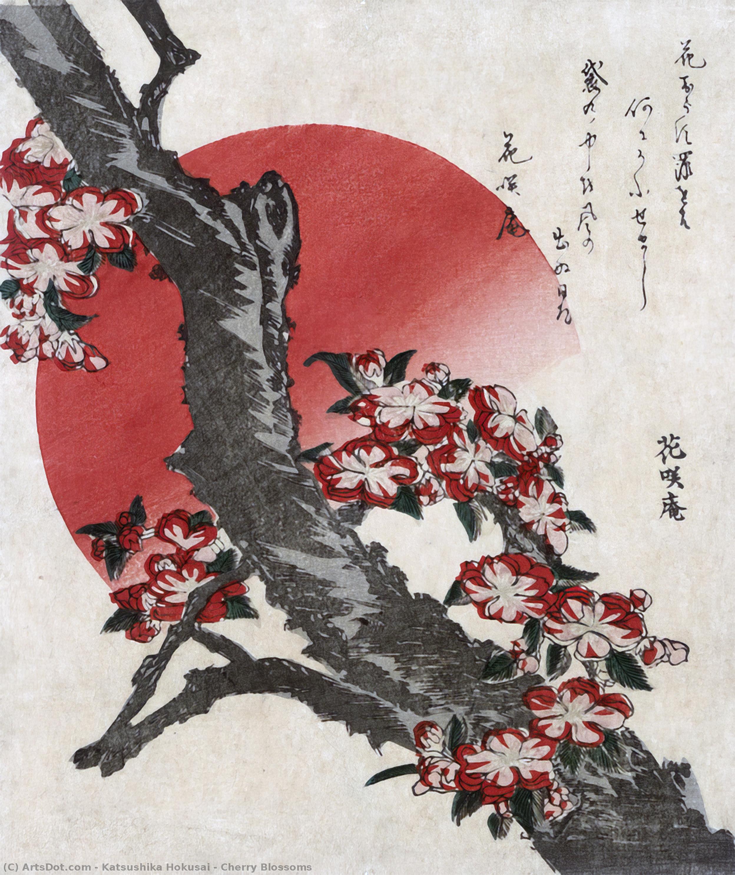 Kirschblüten — Katsushika Hokusai