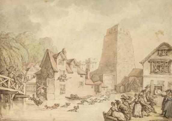 View Of Oxford Castle — Thomas Rowlandson