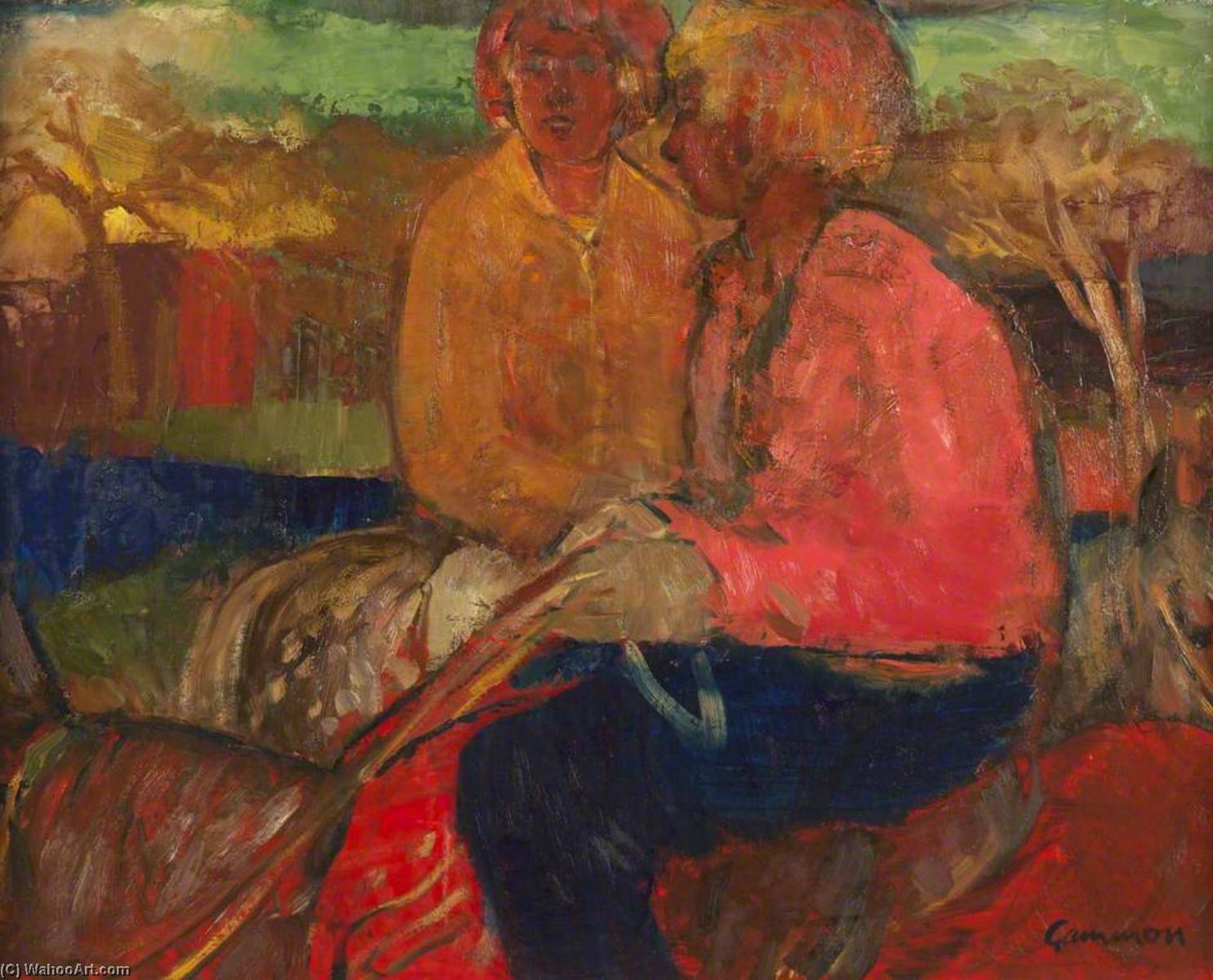 Riders By A Lake — Reginald Gammon