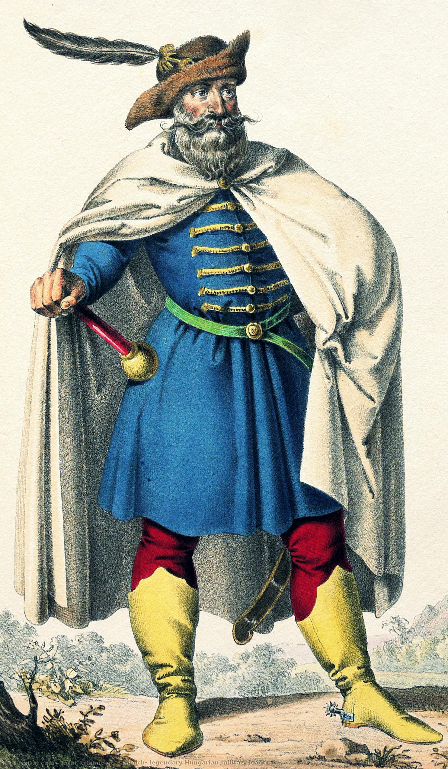 Sabolch, Legendary Hungarian Military Leader — Josef Kriehuber