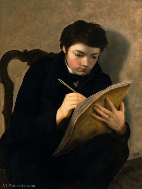 Self-portrait At The Age Of - (18) — Antoine Wiertz