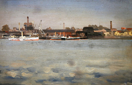 Battersea From Cheyne Walk — Théodore Roussel