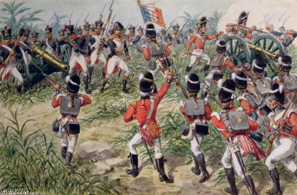 The Charge Of The 7th Foot Royal Fusiliers — Richard Simkin