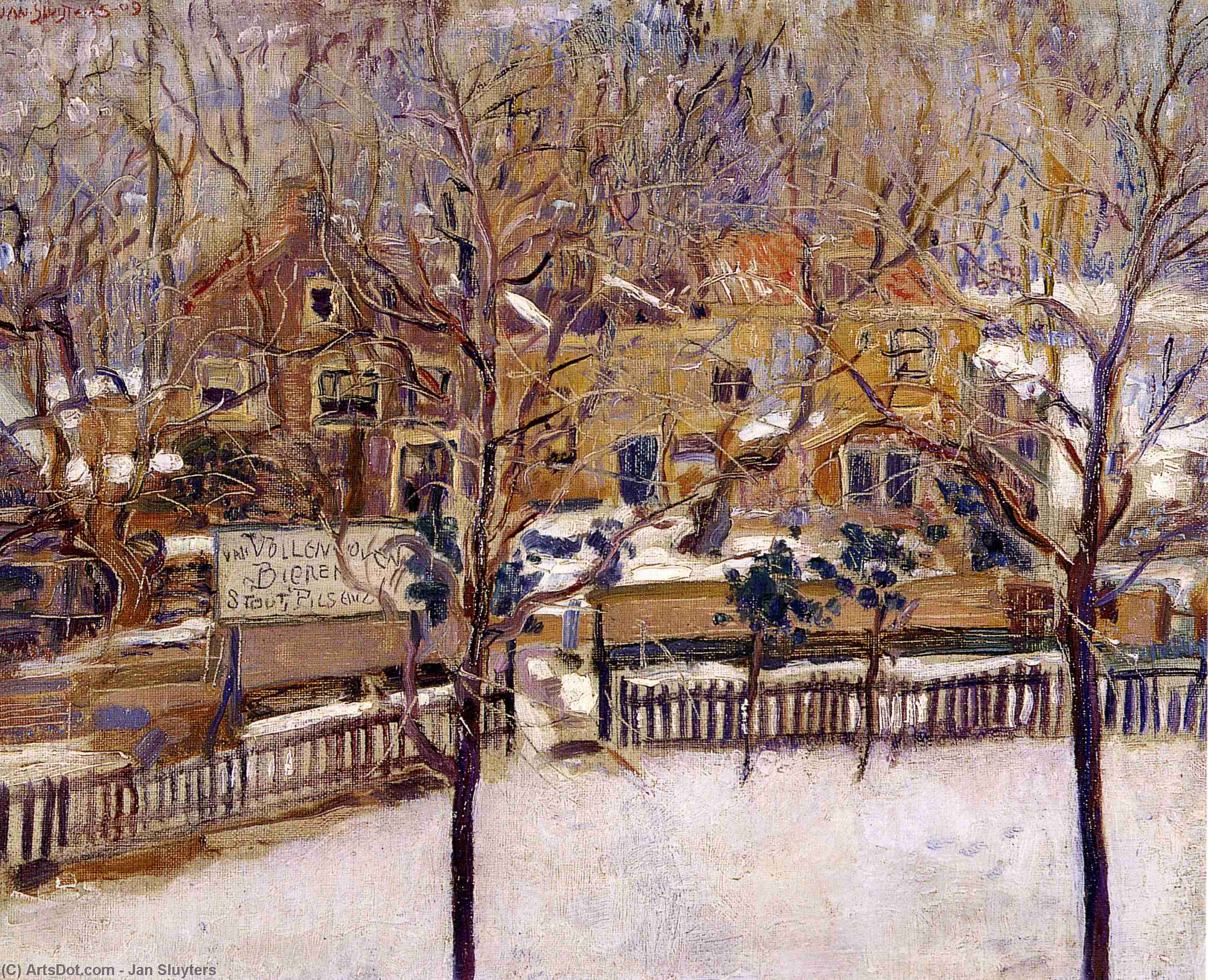 Houses In The Snow Print — Jan Sluyters
