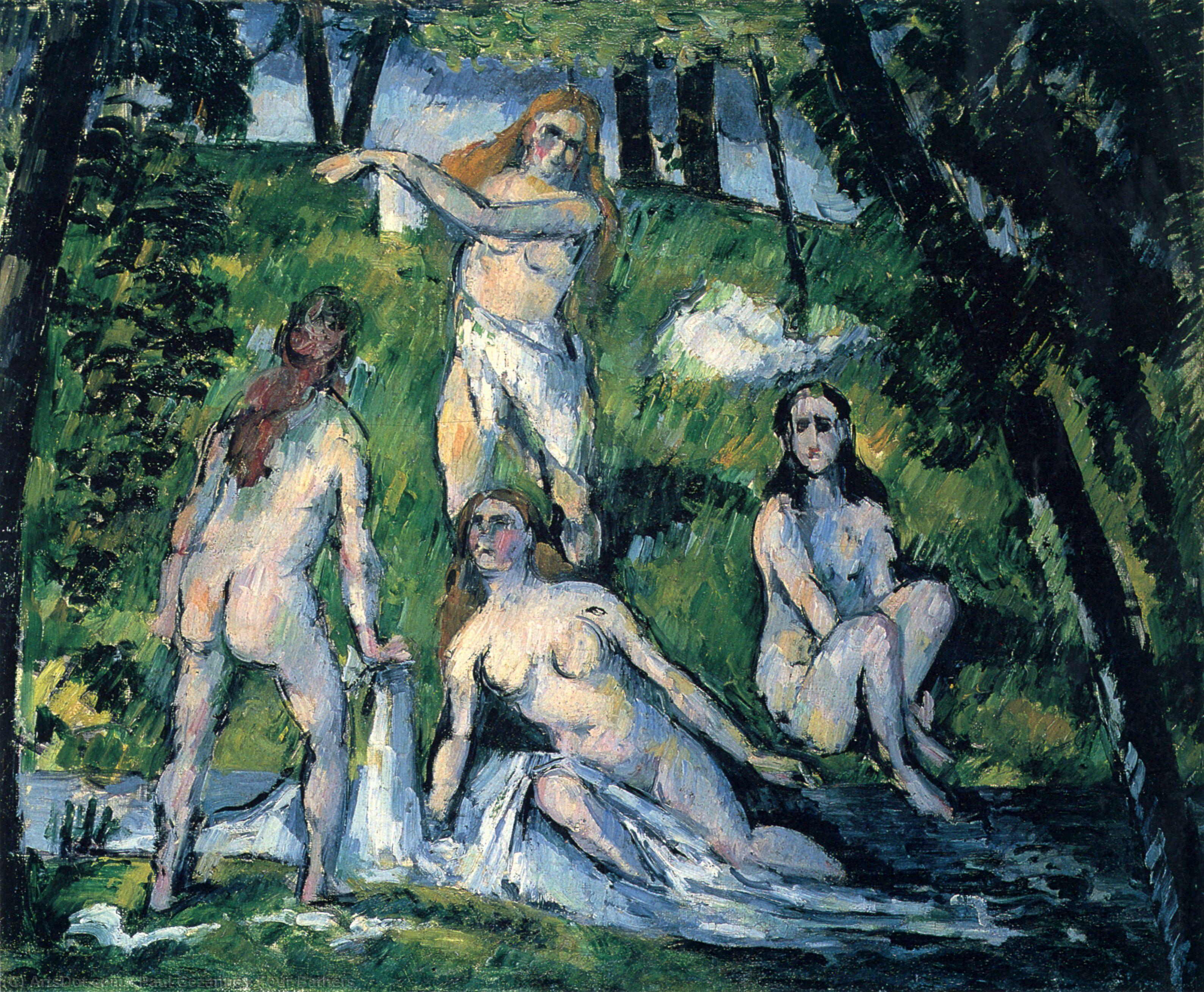 Четыре Бани (quatre Baigneuses) — Поль Сезанн