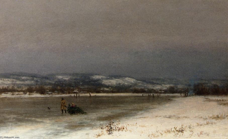 Gathering Christmas Fiinery At Roundout, New Jersey — Jervis Mcentee
