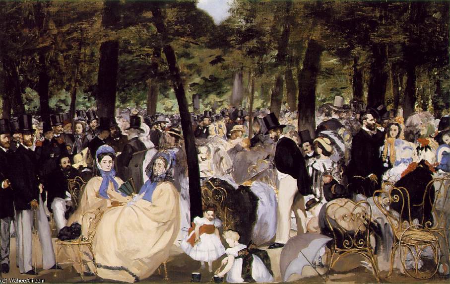 Musik Im Tuileries-garten — Édouard Manet