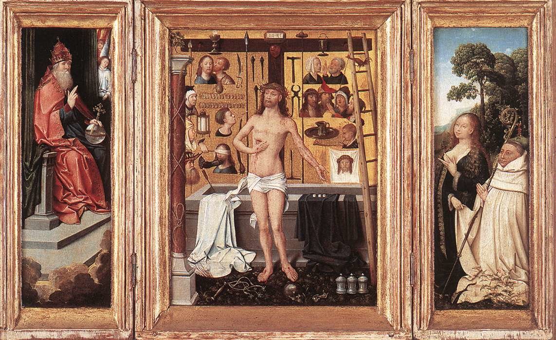 Triptych Of Abbot Antonius Tsgrooten — Goossen Van Der Weyden