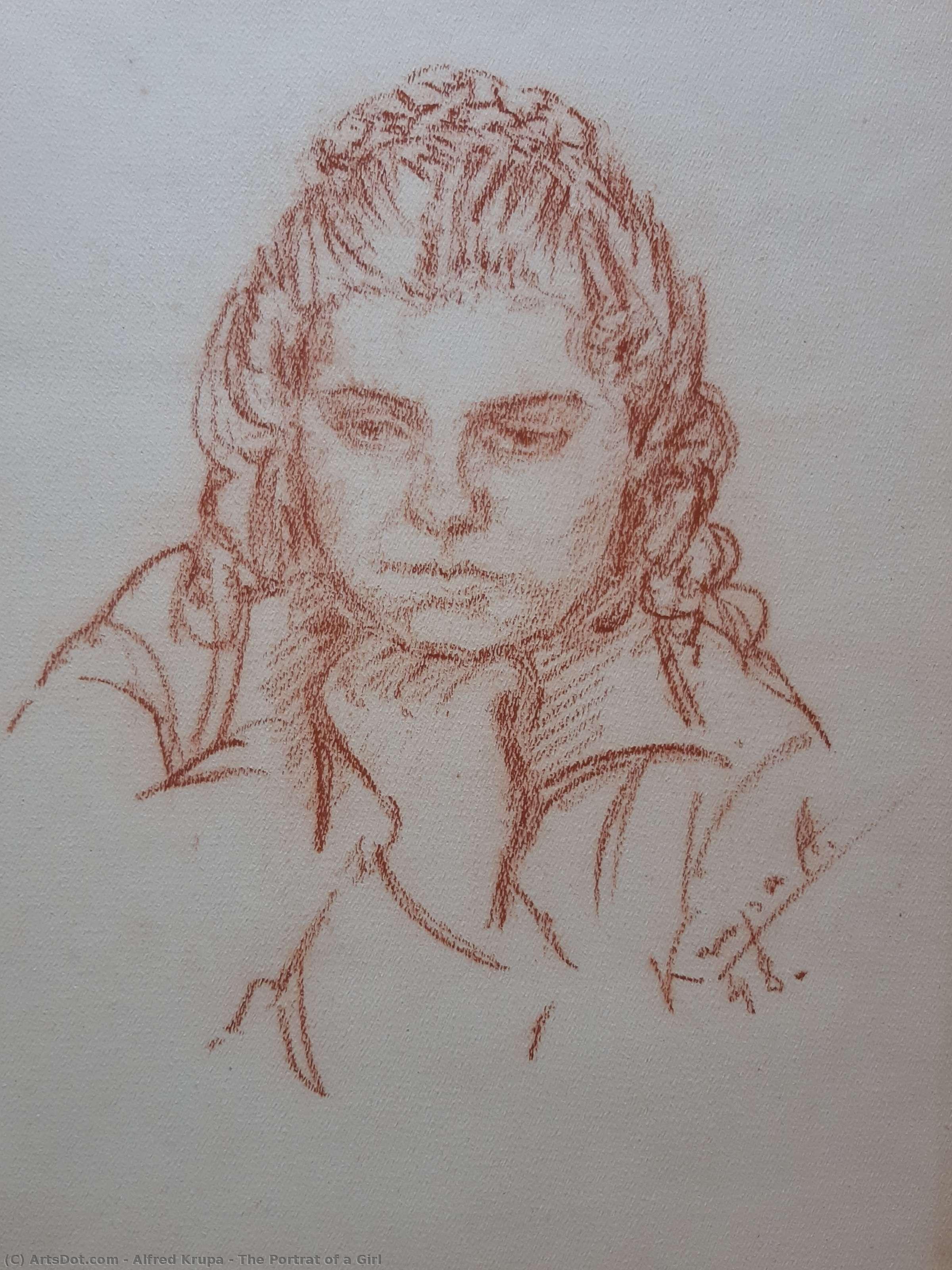 The Portrat Of A Girl — Alfred Joseph Krūppa