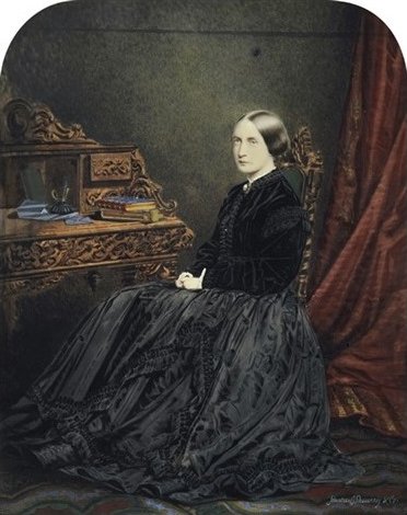Portrait Of A Woman At A Desk — Henry James Johnstone