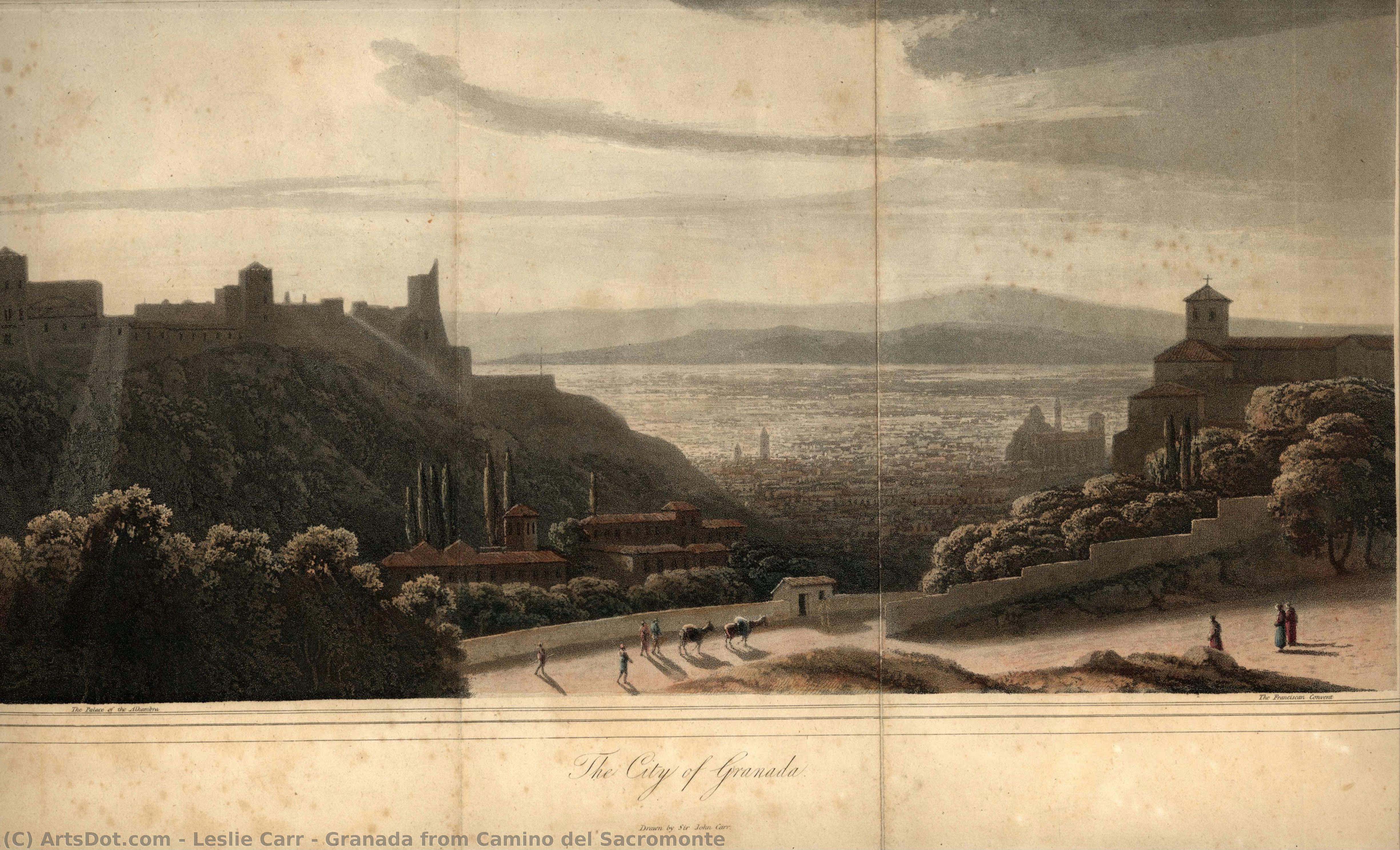 Granada From Camino Del Sacromonte — Leslie Carr