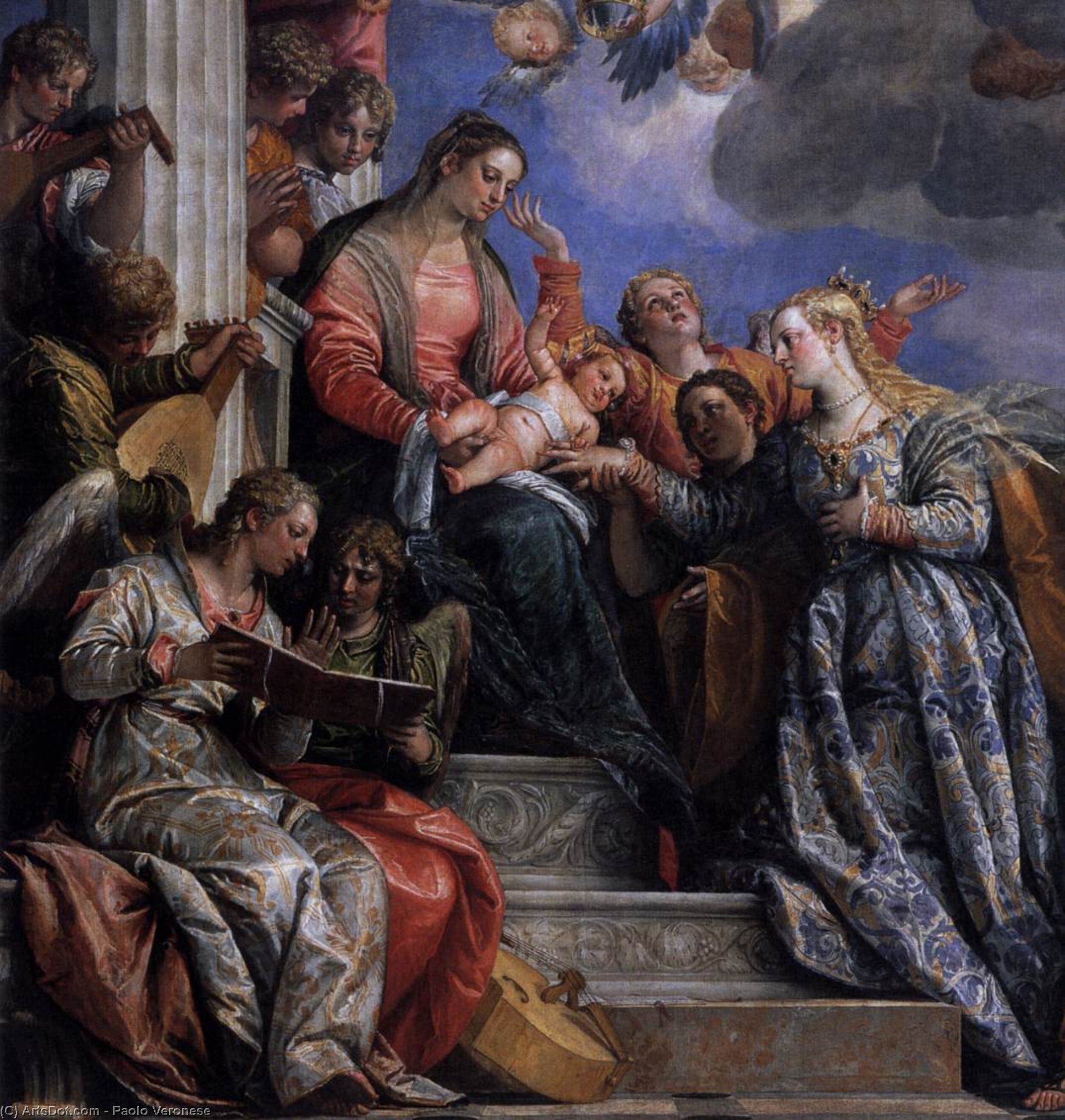 Mystical Marriage Of St Catherine (detail) — Паоло Веронезе