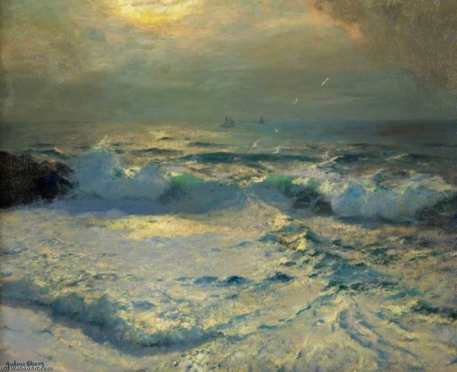 The Clouded Moon — Albert Julius Olsson