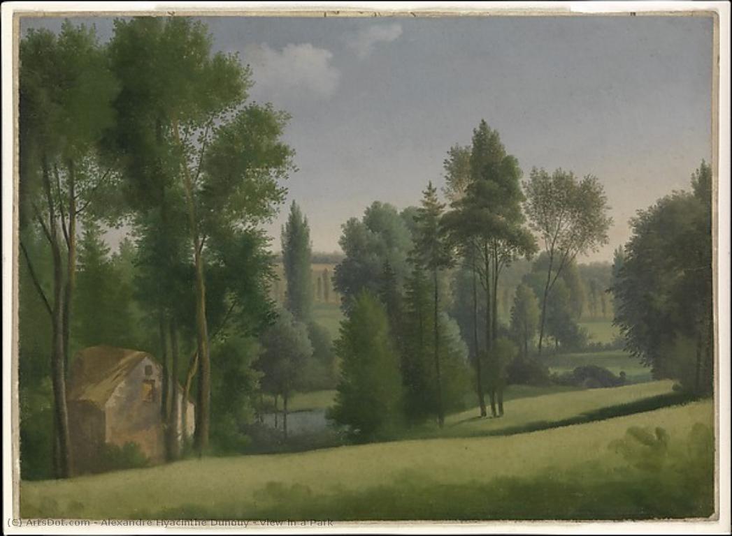 View In A Park — Alexandre-hyacinthe Dunouy