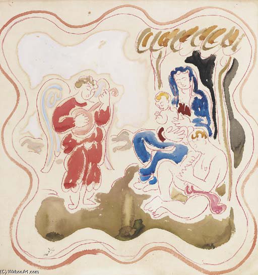Madonna And Christ With Muscians — Duncan Grant