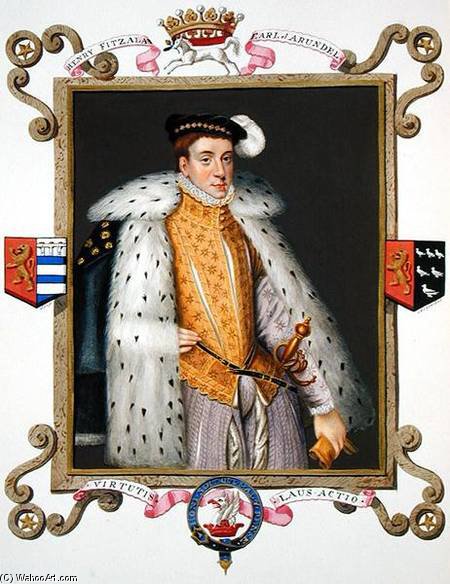 Portrait Of Henry Fitzalan 12th Earl Of Arundel From 'memoirs Of The Court Of Queen Eliz — Sarah Countess Of Essex