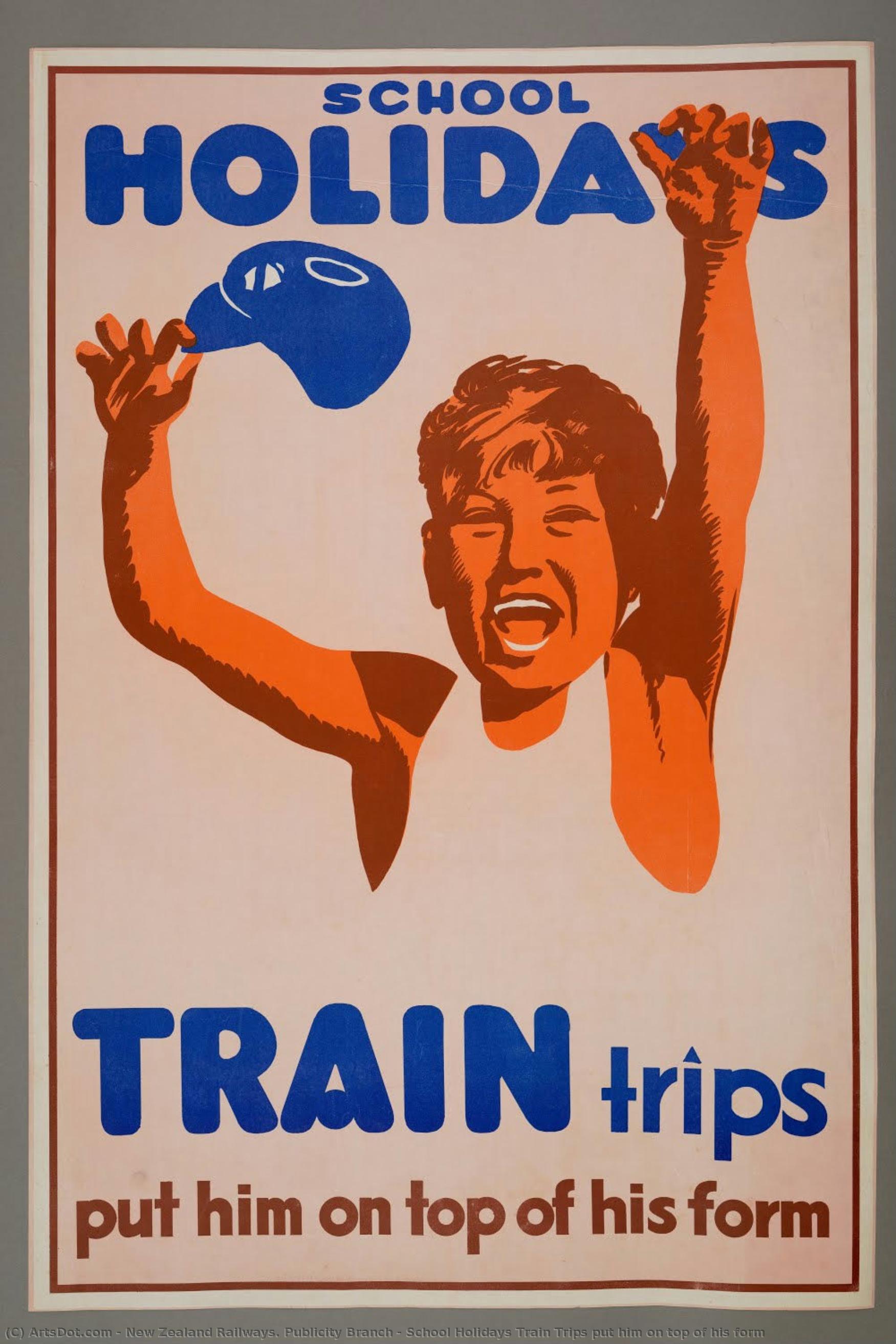 School Holidays Train Trips Put Him On Top Of His Form — New Zealand Railways. Publicity Branch