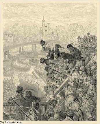 Oxford And Cambridge Boat Race — Paul Gustave Doré