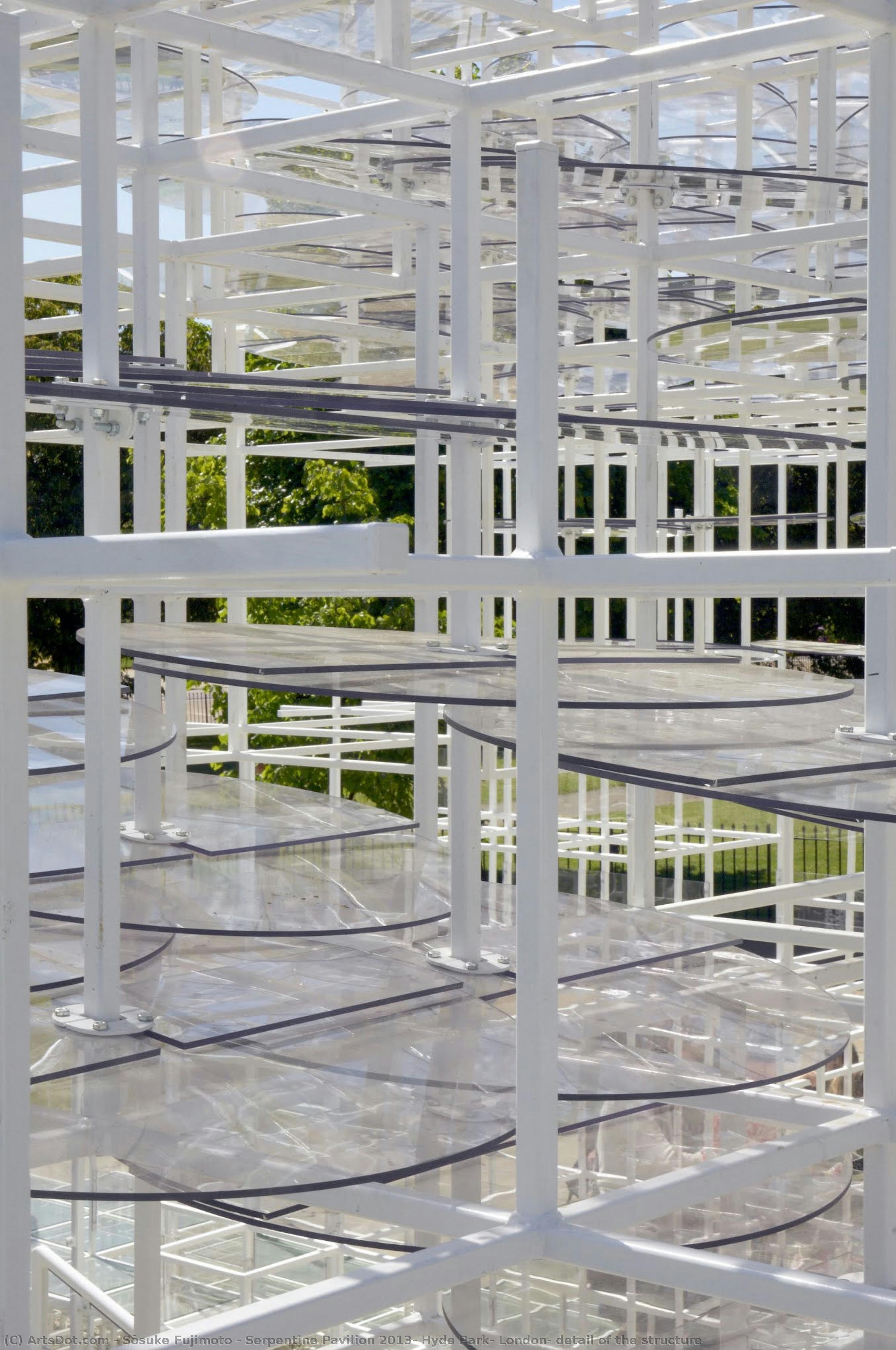 Serpentine Pavilion 2013, Hyde Park, London: Detail Of The Structure — Sōsuke Fujimoto