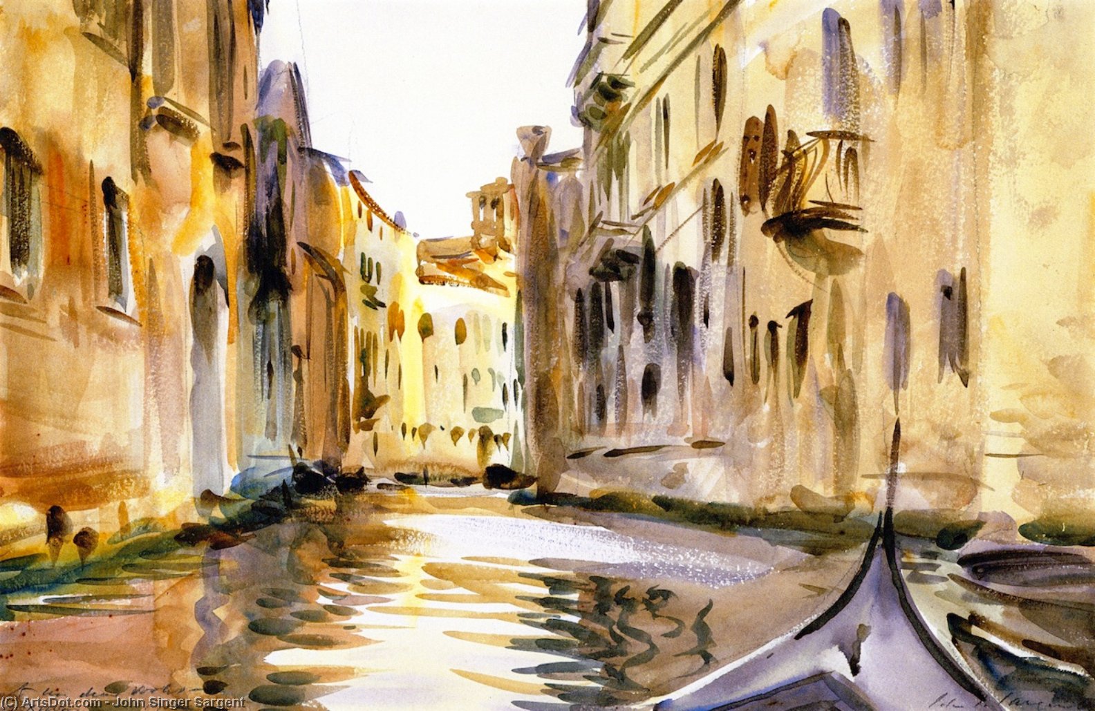 Side Canal, Venice — Сарджент