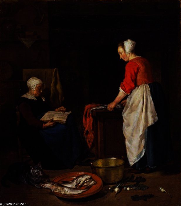 An Old Woman Asleep — Габријел Мецу