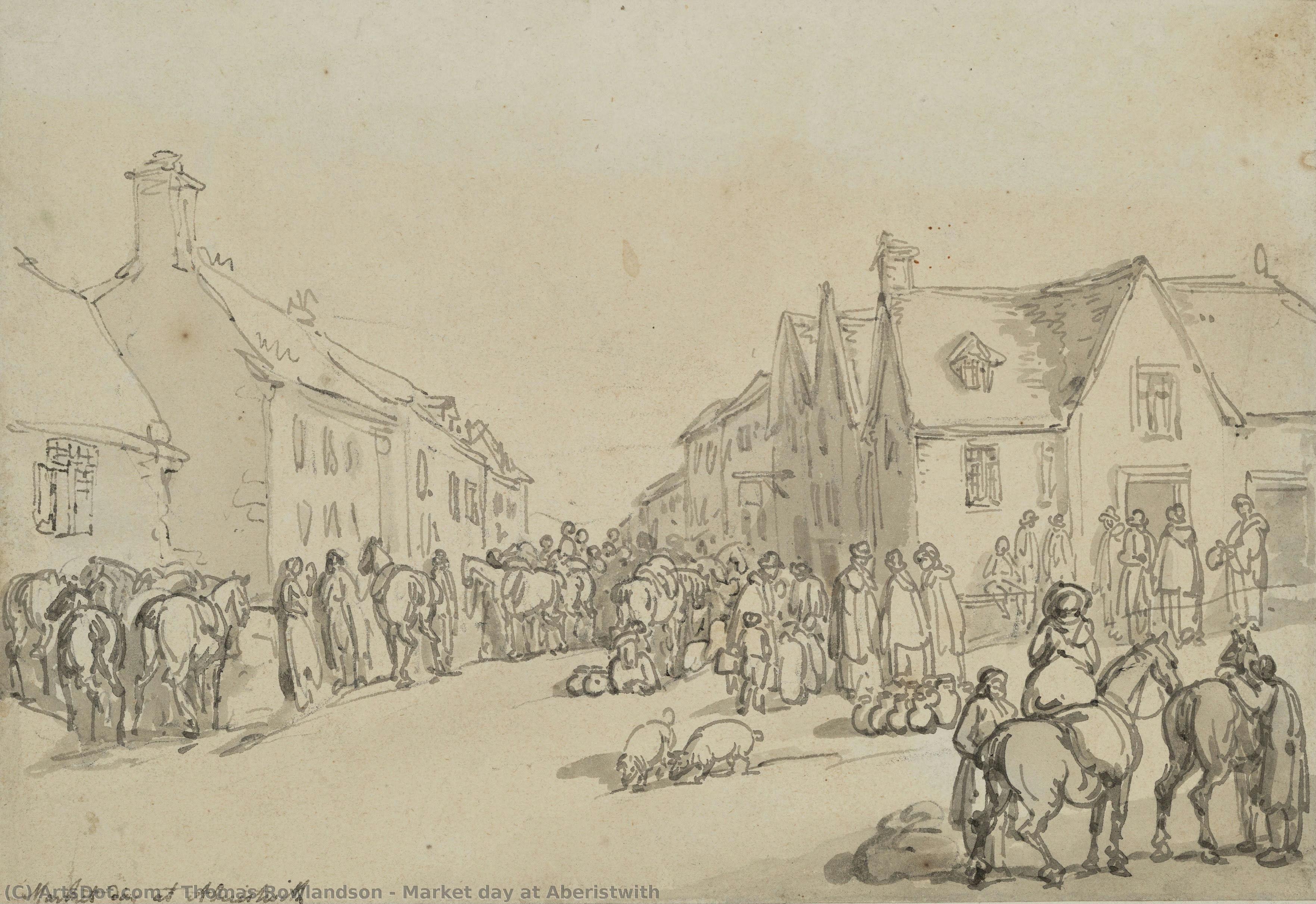 Market Day At Aberistwith — Thomas Rowlandson