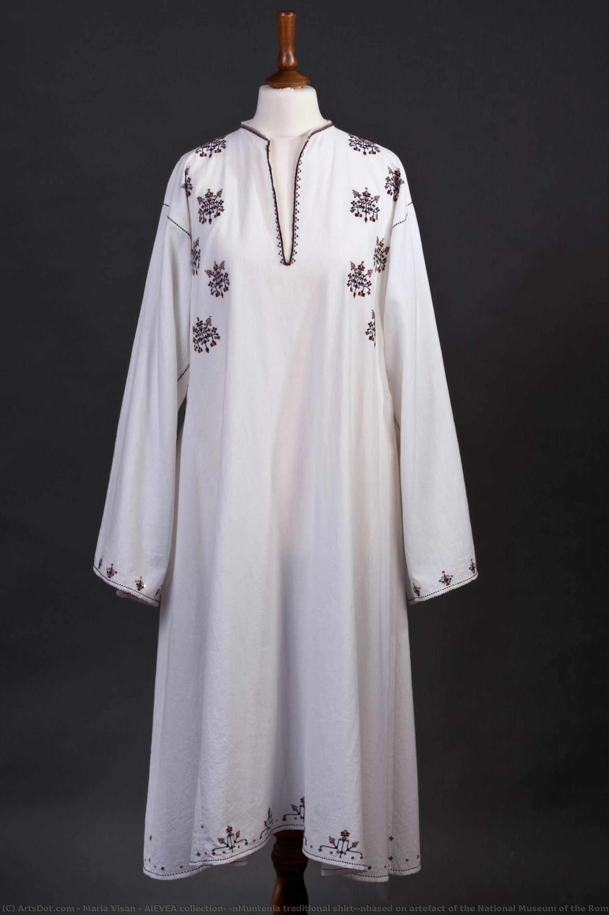 Aievea Collection; \nmuntenia Traditional Shirt;\nbased On Artefact Of The National Museum Of The Romanian Peasant — Maria Visan