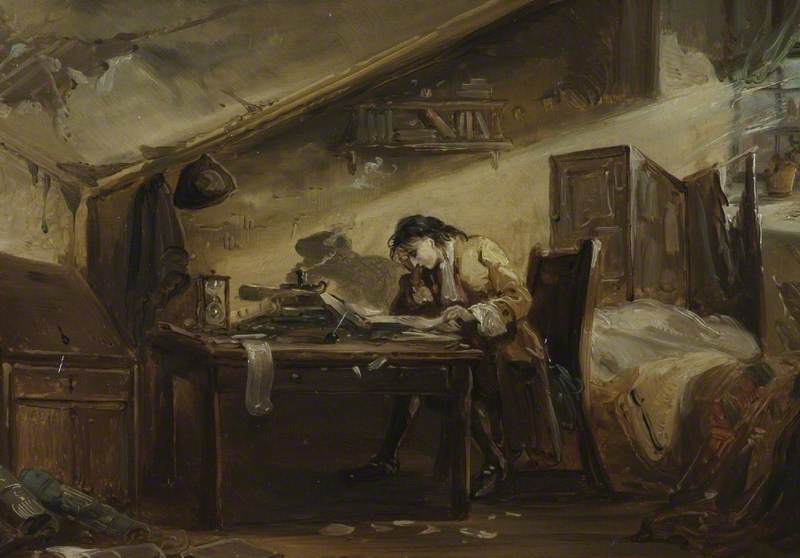 Thomas Chatterton (1752–1770), In His Garret — John Joseph Barker