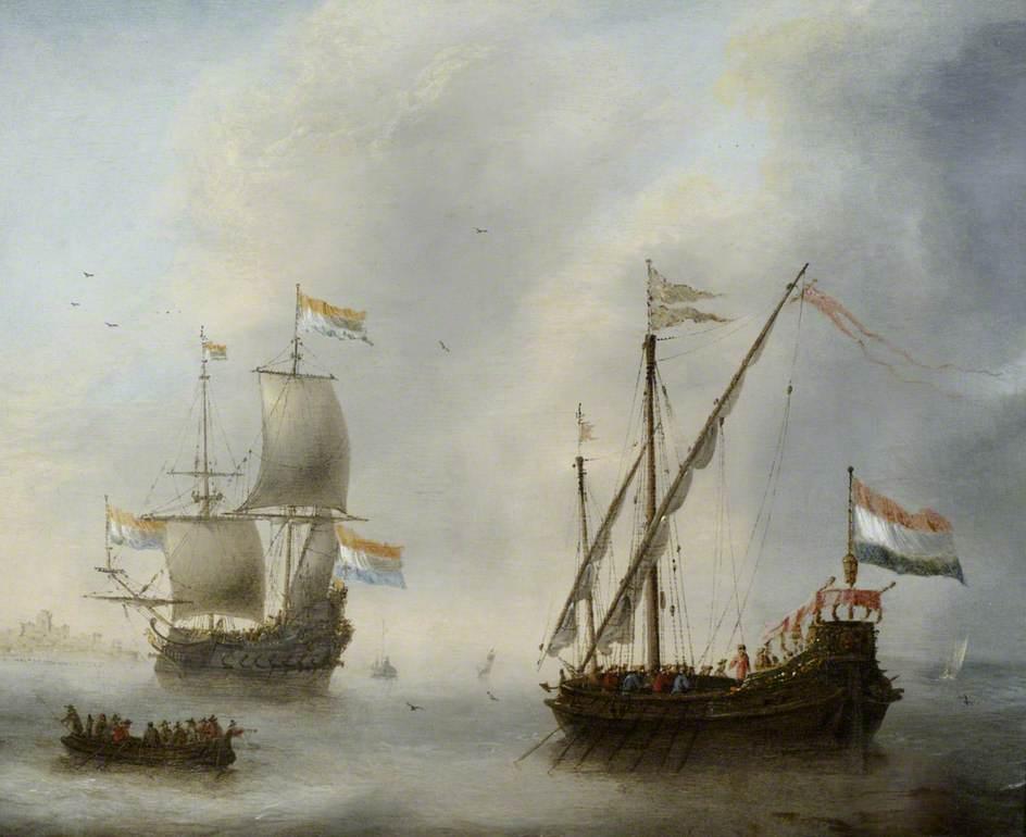 A Galley And A Man Of War — Jacob Adriaensz Bellevois