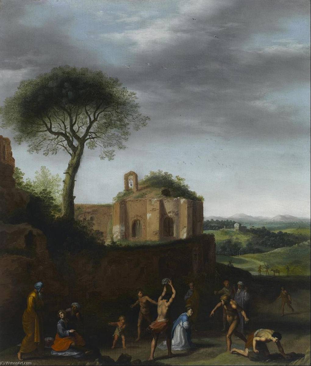 The Martyrdom Of Saint Stephen — Cornelius Van Poelenburgh